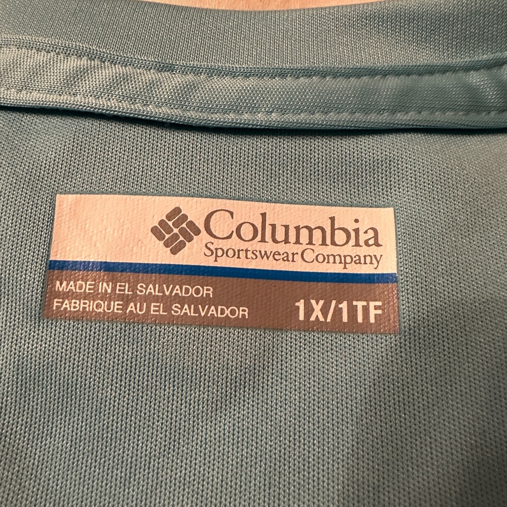 Columbia PFG Long Sleeve Tidal Tee II - NWT - Size 1X Teal Sportswear - Picture 7 of 12